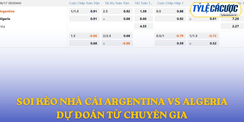 Soi kèo nhà cái Argentina vs Algeria – dự đoán từ chuyên gia